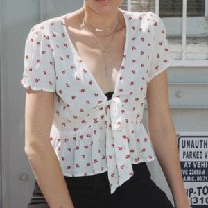 NWT BRANDY MELVILLE FLORAL SHIRT